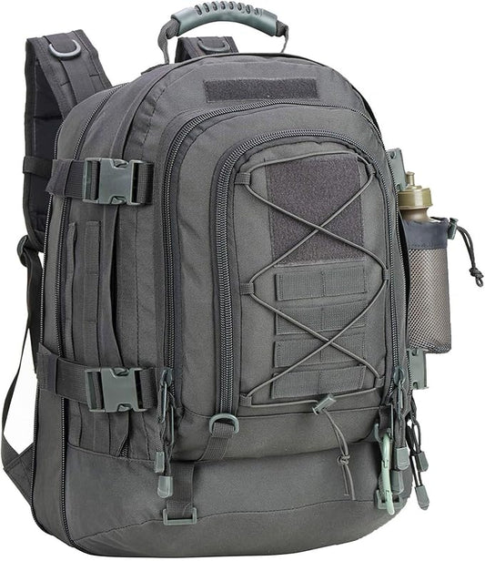 Tactical Backpack Military Army Daypack - Assault Pack for Men Molle Backpacks Bug Out Bag 3 Day Pack for Hiking Camping Travel Hunting Rucksack Trekking Grey