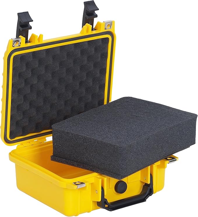 MEIJIA Portable All Weather IP67 Waterproof Protective Case,Hard Camera Case,Dry Case with Customizable Foam,Fit Use Of Drones,Camera,Equipments,10.62 x9.68x4.87inches