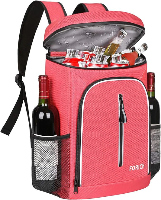 FORICH Soft Cooler Backpack Insulated Waterproof Backpack Cooler Bag Leak Proof Portable Small Cooler Backpacks to Work Lunch Travel Beach Camping Hiking Picnic Fishing Beer for Men Women