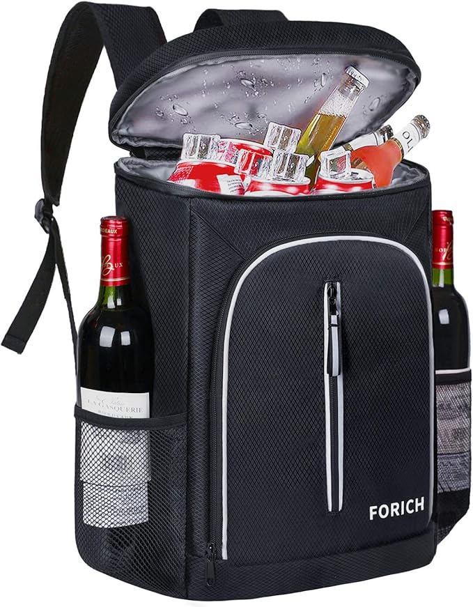 FORICH Soft Cooler Backpack Insulated Waterproof Backpack Cooler Bag Leak Proof Portable Small Cooler Backpacks to Work Lunch Travel Beach Camping Hiking Picnic Fishing Beer for Men Women