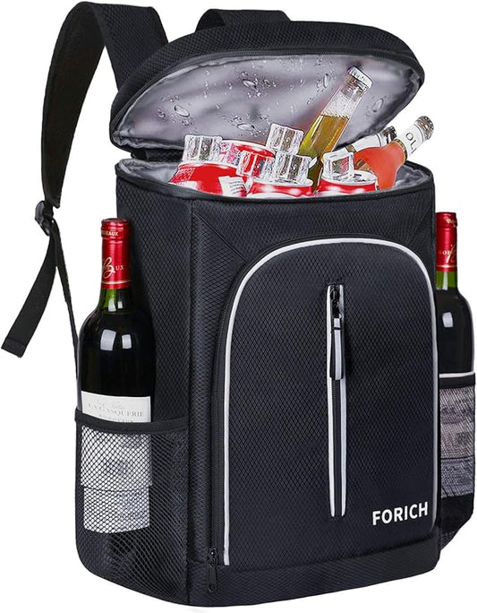 FORICH Soft Cooler Backpack Insulated Waterproof Backpack Cooler Bag Leak Proof Portable Small Cooler Backpacks to Work Lunch Travel Beach Camping Hiking Picnic Fishing Beer for Men Women