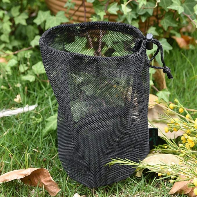 5pcs Durable Drawstring Net Bag Storage Ditty Bag M