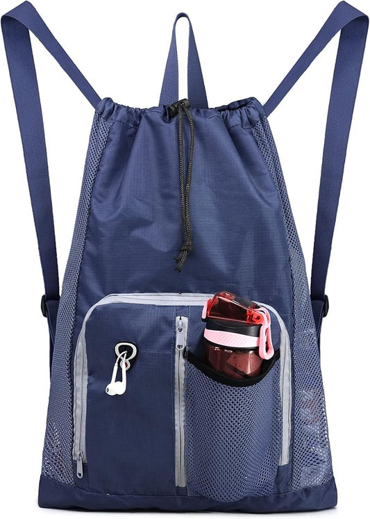 BeeGreen Drawstring Backpack for Men Women Athletic Gym Sports Workout Beach Swim …
