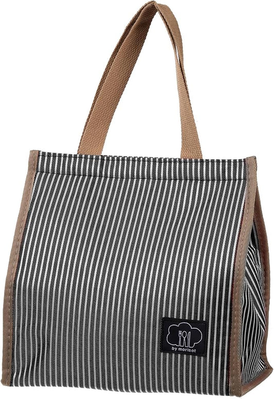 PATIKIL Insulated Lunch Bag, Oxford Cloth Waterproof Lunch Tote Bag Thermal Portable Lunch Box Food Container for Work Office Picnic Outdoor, 9.45"x5.91"x8.66", Black