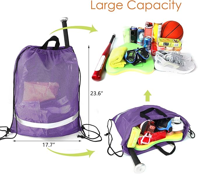 BeeGreen Drawstring Backpack for Men Women Athletic Gym Sports Workout Beach Swim …