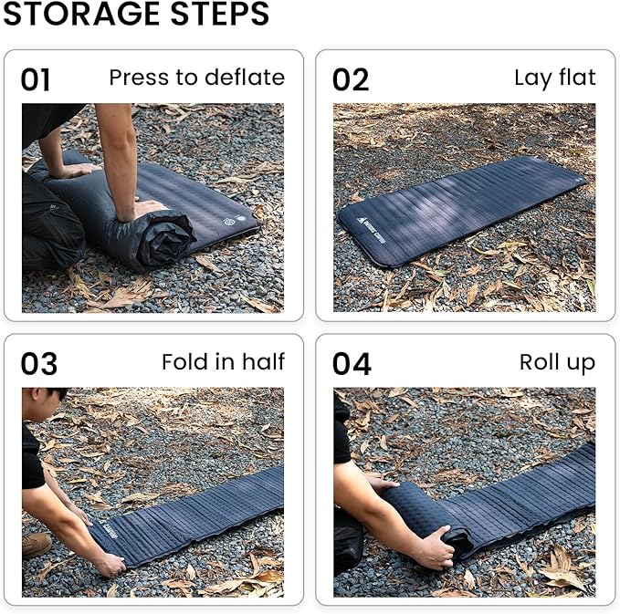 OneTigris LIGHTDREAM Sleeping Pad Self-Inflating Foam Mat Mattress for Camping Backpacking Trekking Car Trips Travels