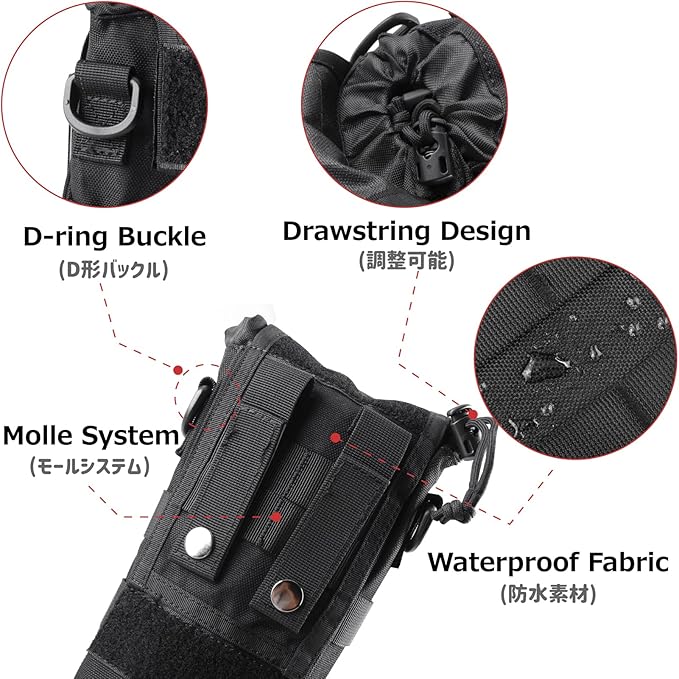 Azarxis Molle Pouches, Tactical Compact EDC Small Utility Pouch Waist Bags Sundries Storage Admin Organize Gear Gadget for Military Backpack