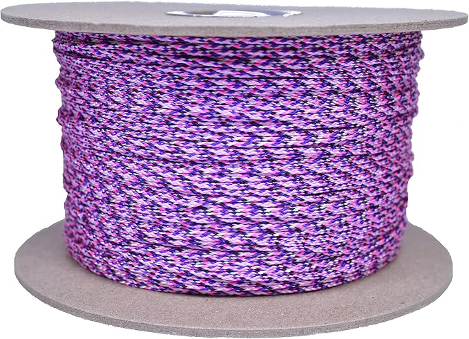 BORED? PARACORD! Nylon Micro Cord - 125 or 1000 Foot Spool Options - 70+ Colors and Patterns - 1.18mm Cord