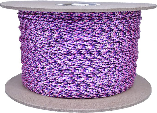 BORED? PARACORD! Nylon Micro Cord - 125 or 1000 Foot Spool Options - 70+ Colors and Patterns - 1.18mm Cord