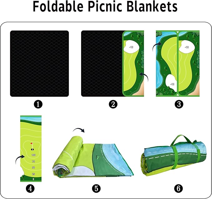 Extra Large Picnic Blankets Waterproof Foldable (80"x 80") Boho Beach Blanket Waterproof Sandproof,3-Layer Thicking Mat Outdoor Packable Camping Blanket
