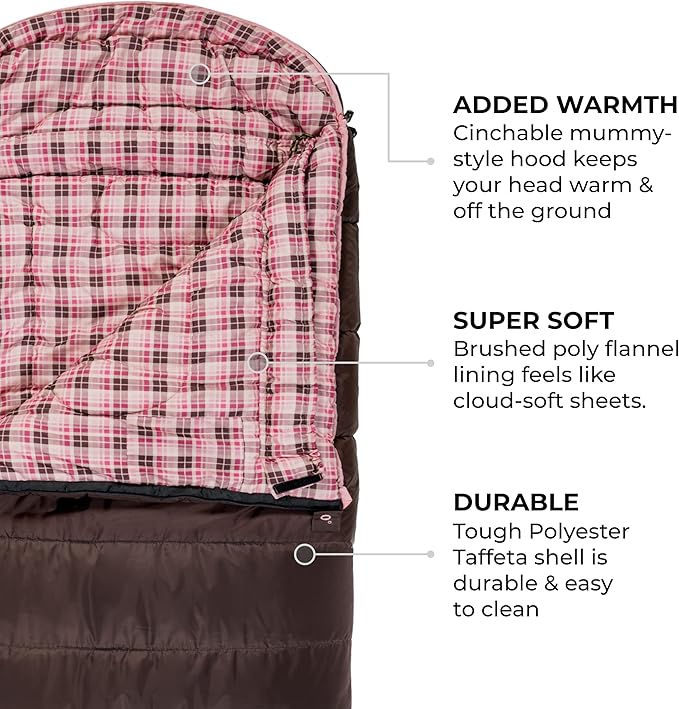 Teton Celsius Regular, -25F, 20F, 0F Degree Sleeping Bags, All Weather Bag for Adults and Kids, Camping Made Easy and Warm, Travel Sack Included