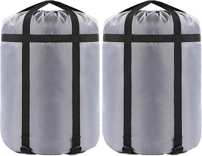 Compression Stuff Sack, 24L/36L/46L Sleeping Bags Storage Stuff Sack Organizer Waterproof Camping Hiking Backpacking Bag for Travel - Great Sleeping Bags Clothes Camping