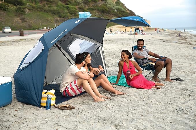 Sport-Brella Versa-Brella SPF 50+ Adjustable Umbrella with Universal Clamp