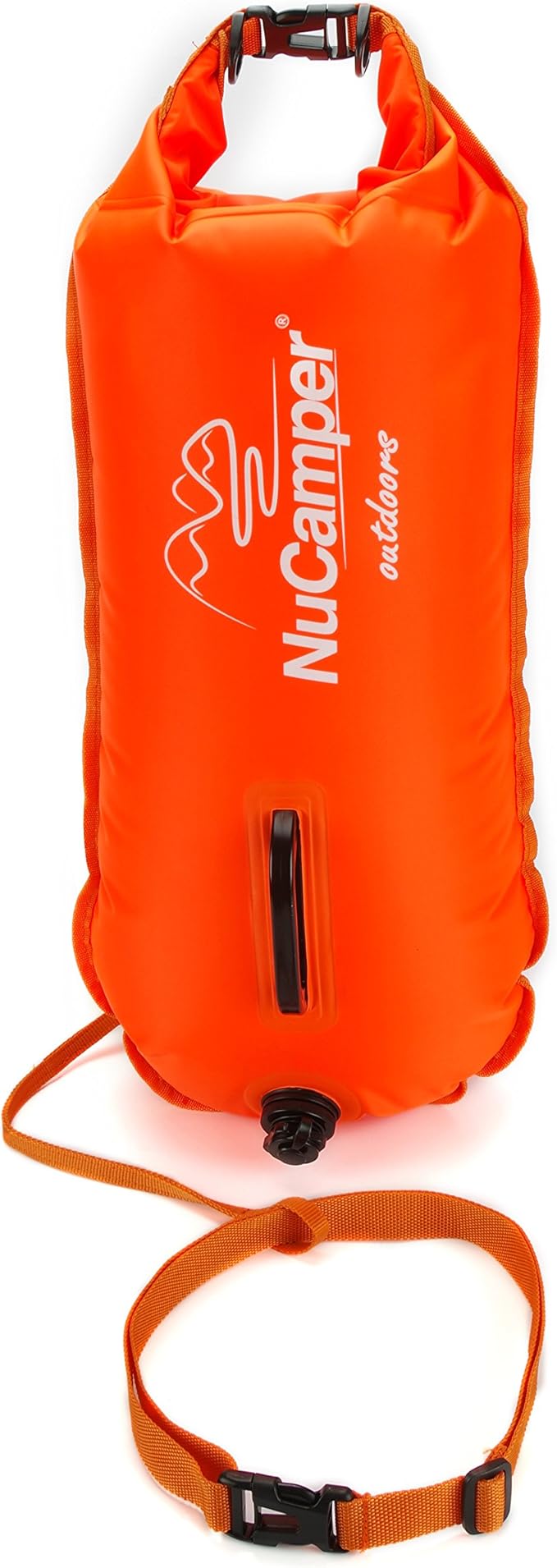 NuCamper Swim Buoy for Open Water Swimmers with Adjustable Waist Belt, Waterproof Dry Bag, Swim Bubble for Safty Swimming, Training Snorkeling, Kayaking, Boating,Beach Bags Large Capacity 28L