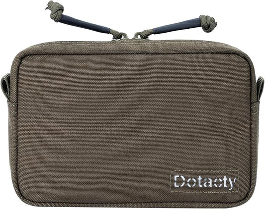 Tactical Belt Pouch EDC Waist Bag MOLLE Admin Pocket Modular Medical Kit Organizer Phone Holster Vest Pack Nylon Utility Zipper Wallet Small Gear Tool Carrier for Men Women Camping Hiking