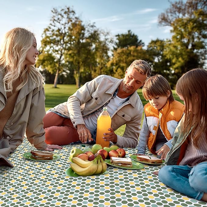 Outdoor Blanket Waterproof - Extra Large Beach Blanket Easy to Carry - Waterproof Sandfree Washable and Foldable Beach Mat - Picnic Blankets for Garden, Camping, Park, Travel