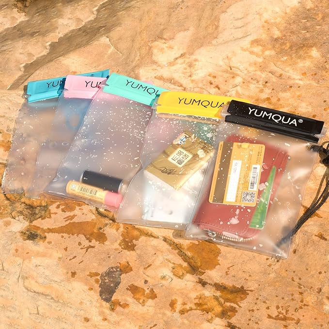 Clear Waterproof Bags, Water Tight Cases Pouch Dry Bags for Camera Mobile Phone Maps Pouch Kayak Military Boating Document Holder