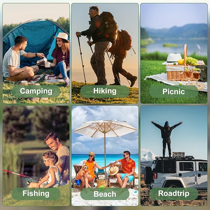 MINGPINHUIUS Camping Sleeping Pad with Pillow: Extra Thick 4.7 Inch Ultralight Self Inflating Air Mat, Connectable 50D Insulated Sleep Mattress for Backpacking, Camp, Hiking, Tent (Olive Green)