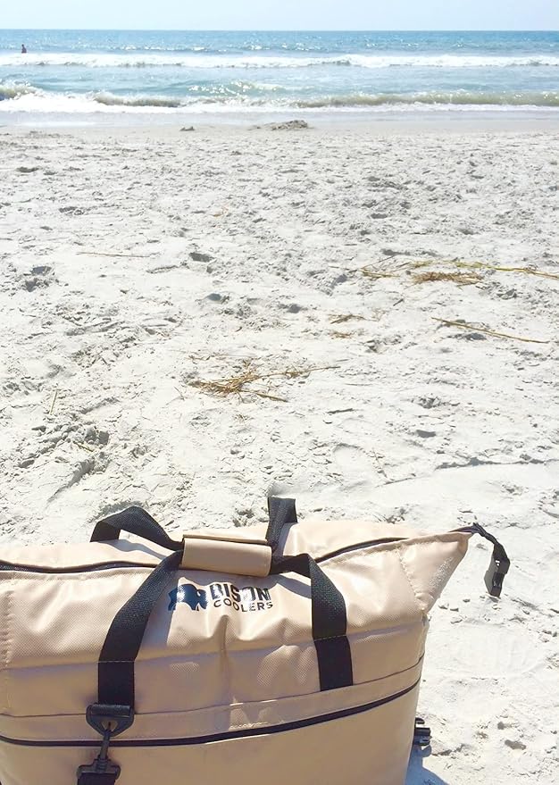 Bison Coolers Softpak Series, Made in USA, Soft Cooler Bag Insulated Leak Proof for Beach, Travel, Camping, Picnic, Car, Trips, 24+ Hour Ice Retention