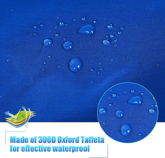 7.8-18ft Waterproof Kayak Canoe Cover-Storage Dust Cover UV Protection Sunblock Shield for Fishing Boat/Kayak/Canoe 7 Sizes [Choose Color] (Dark Blue(Upgraded), Suitable for 13.8-15ft Kayak)