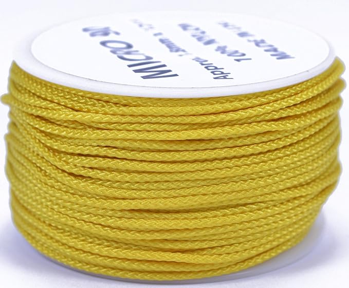 BORED? PARACORD! Nylon Micro Cord - 125 or 1000 Foot Spool Options - 70+ Colors and Patterns - 1.18mm Cord