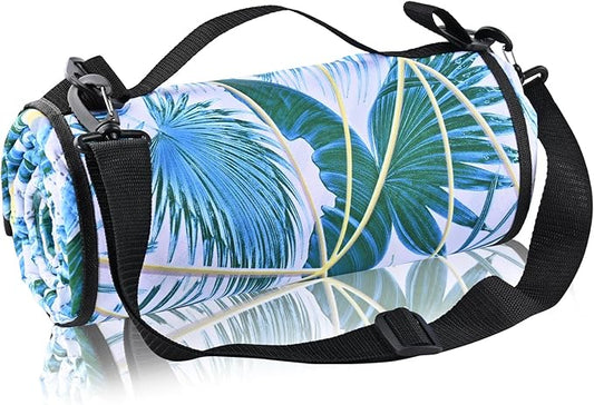 Picnic Blankets Outdoor Extra Large Thick- Waterproof Beach Mat Sand Free Foldable with Carry Strap,Portable Camping Blanket, Park Blanket for Grass Lawn Hiking Travel Concerts Gifts Ideas