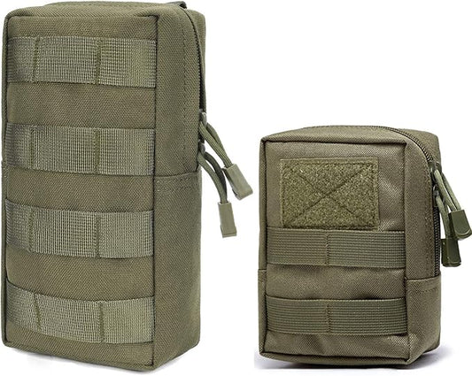 Azarxis Molle Pouches, Tactical Compact EDC Small Utility Pouch Waist Bags Sundries Storage Admin Organize Gear Gadget for Military Backpack