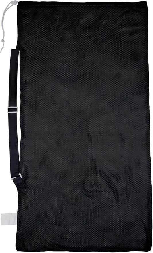 Champion Sports Mesh Equipment Bag – Heavy-Duty Nylon Drawstring Bag with Lock & ID Tag, Breathable Storage Sack for Balls, Swim Gear, Laundry & Toys, Multiple Sizes & Colors