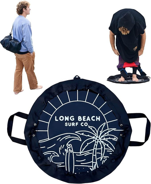 Wetsuit Changing Mat | Surf Mat | Waterproof DryBag | Drawstring Wet Bathing Suit Bag | Surfing Changing Mat | Wetsuit Bag | Wetsuit Mat