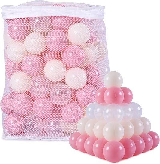 Ball Pit Balls Plastic Balls for Ball Pit Phathalate Free BPA Free Plastic Balls 100pcs 2.2" Set for Toddlers for Play Tent Tunnel