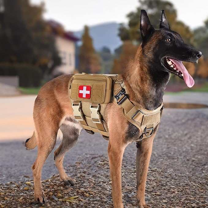 Tactical Molle Admin Pouch Utility Laser Cut EDC Tool Pouch Bag Horizontal Modular Pouches Include US Flag Patch and Keychain