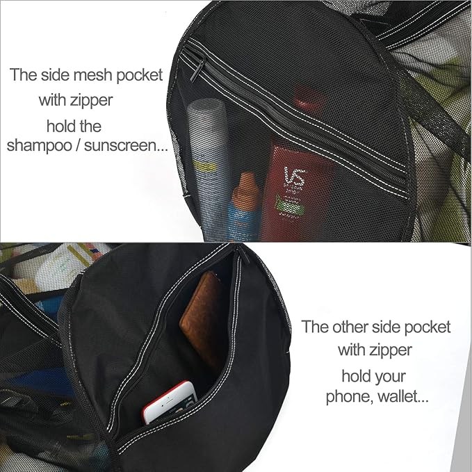 Bulex XXL Mesh Duffle Bag for Scuba Dive or Snorkel Gear, Extra Large Snorkeling Equipment Carry Bag, Ideal for Beach Pool Swimming Free Diving Kayak Spearfishing