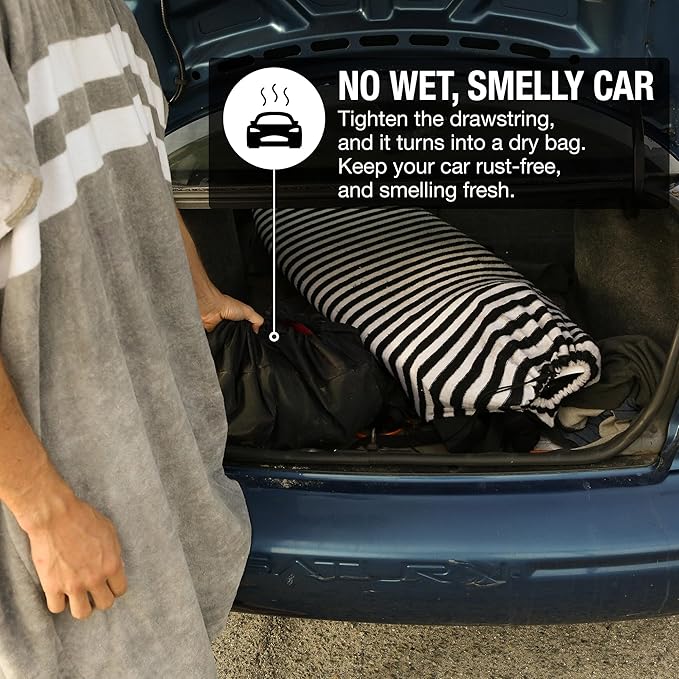 Ho Stevie! Durable Wetsuit Changing Mat/Waterproof Dry-Bag for Surfers (Clean Wetsuit, Clean Car)