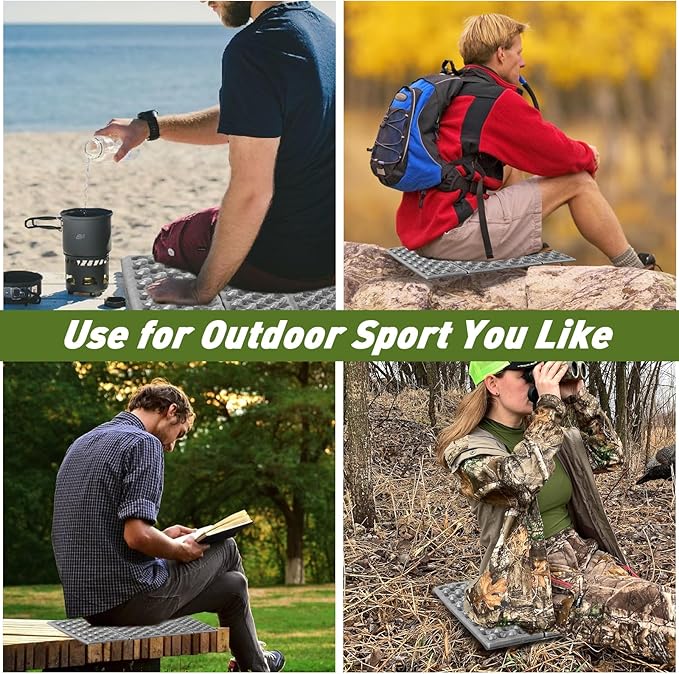 Portable Seat Cushion,Hunting Lightweight Foam Sit Pad,Camping Foam Mat for Hunting,Camping,Hiking, Outdoor Activities