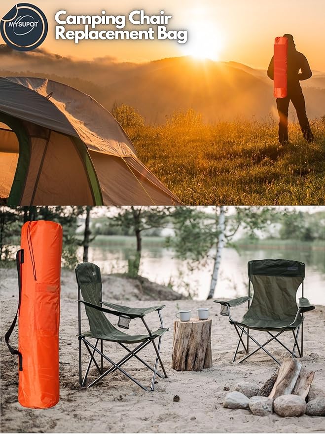 Replacement Bag for Folding Camping Chair, Portable Camp Chair, Hammock, Yoga Mat, Umbrella, Tents, Tripods, Fishing Poles - 420D Oxford Polyester Fabric