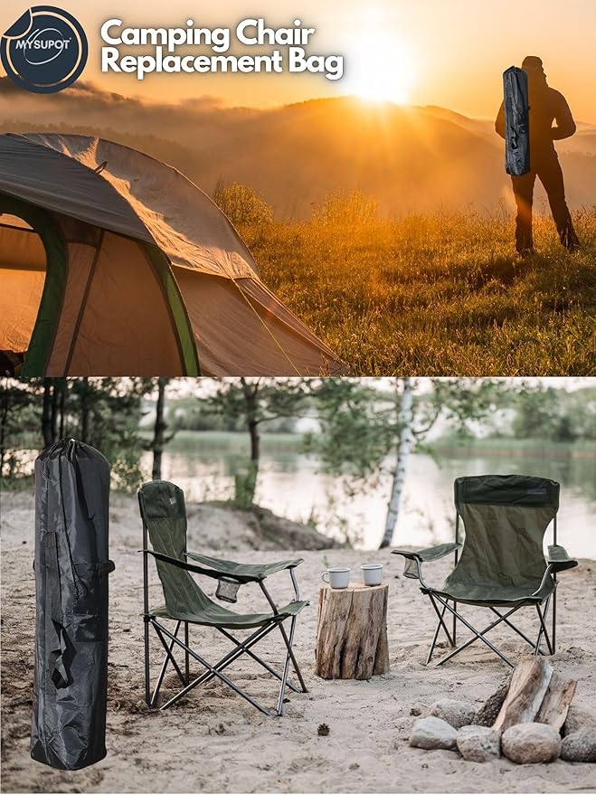 Replacement Bag for Folding Camping Chair, Portable Camp Chair, Hammock, Yoga Mat, Umbrella, Tents, Tripods, Fishing Poles - 420D Oxford Polyester Fabric