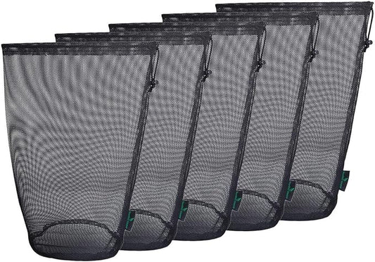 5pcs Nylon Mesh Bag Travel Stuff Sack Sports Equipment Bag BVP01XL