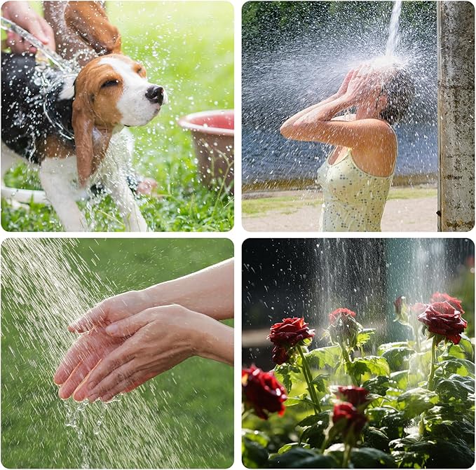 Camping Shower Bag, Solar Shower Bag 5-Gallon with Detachable Hose, Retractable Head Switch - Portable Shower for Camping Suitable for Camping, Hiking, Travel, Beach Swimming