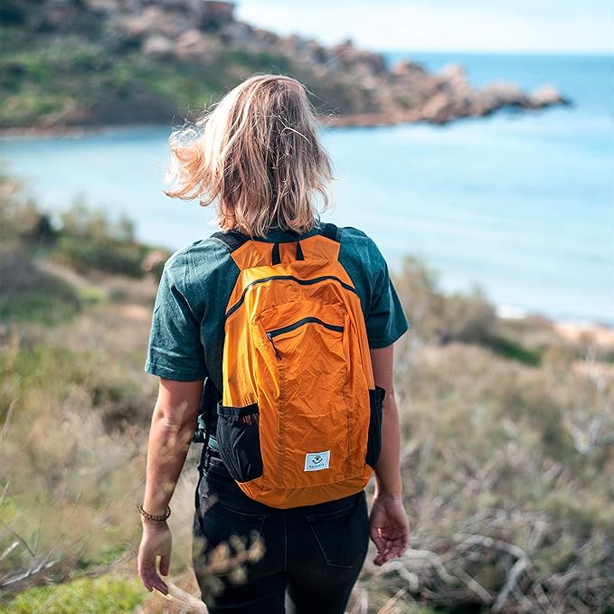 4Monster Hiking Daypack,Water Resistant Lightweight Packable Backpack for Travel Camping Outdoor