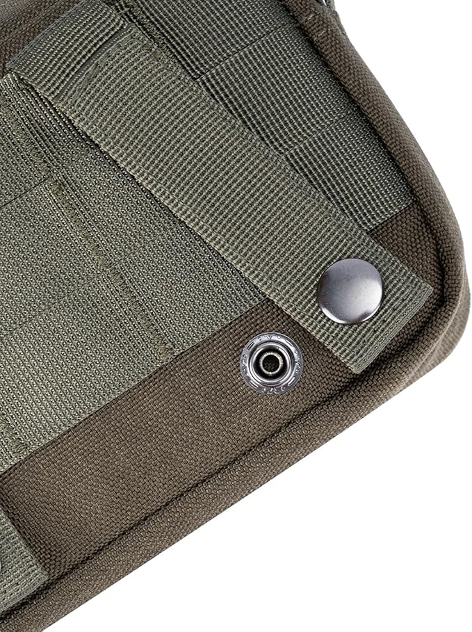 Tactical Belt Pouch EDC Waist Bag MOLLE Admin Pocket Modular Medical Kit Organizer Phone Holster Vest Pack Nylon Utility Zipper Wallet Small Gear Tool Carrier for Men Women Camping Hiking