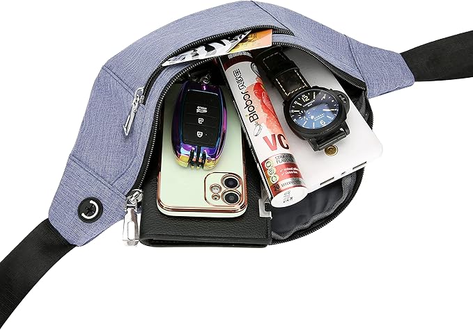 Fanny Pack for Men & Women, Fashion Waterproof Waist Packs with Adjustable Belt, Casual Bag Bum Bags for Travel Sports Running.