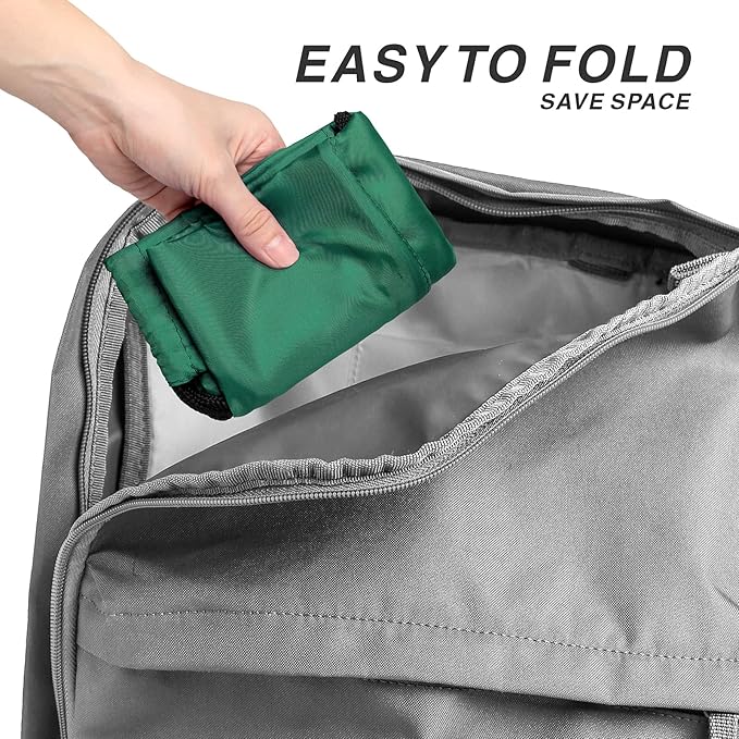 BuyAgain Drawstring Backpack Sports Water Resistant String Bag Sport Gym Sackpack for Women Men Large with Zipper (Hunter Green)