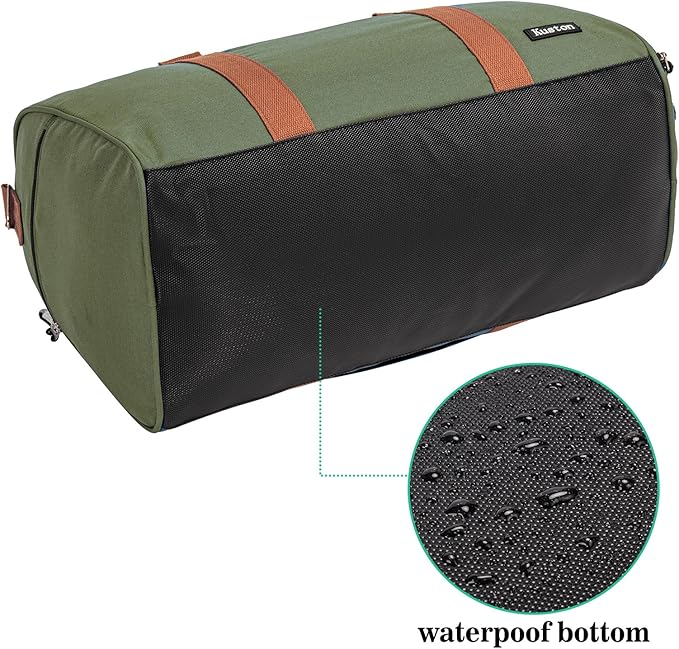 Kuston Sports Gym Bag with Shoe Compartment&Wet Pocket,Travel Duffel bag,Weekend Bag,Workout Bag Suitable for Men and Women