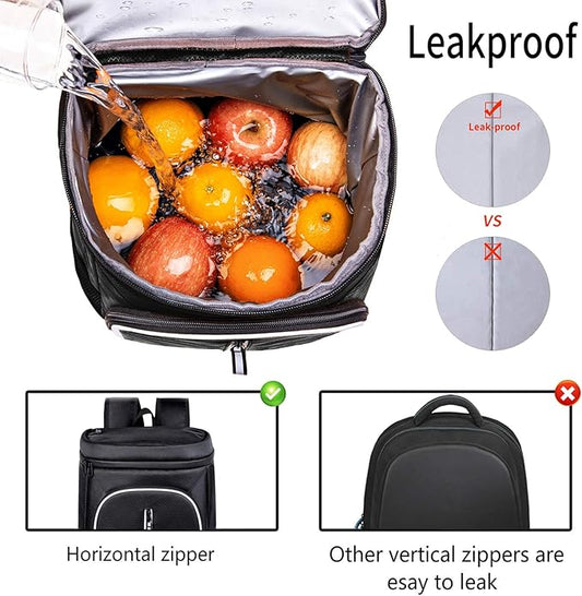 FORICH Soft Cooler Backpack Insulated Waterproof Backpack Cooler Bag Leak Proof Portable Small Cooler Backpacks to Work Lunch Travel Beach Camping Hiking Picnic Fishing Beer for Men Women