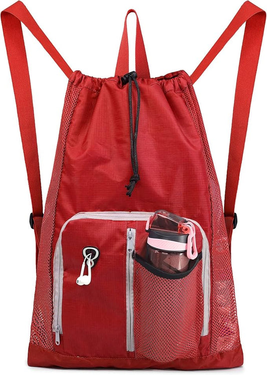 BeeGreen Drawstring Backpack for Men Women Athletic Gym Sports Workout Beach Swim …