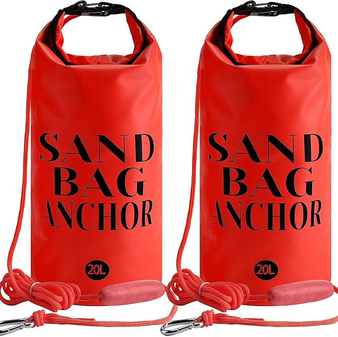 RunNico 500D Sand Anchor for Small Boats,2 in 1 PWC Jet Ski Anchor Kit with Adjustable Buoy,Waterproof Dry Bag for Jet Ski, Kayak, Boat, Watercraft and Canoe