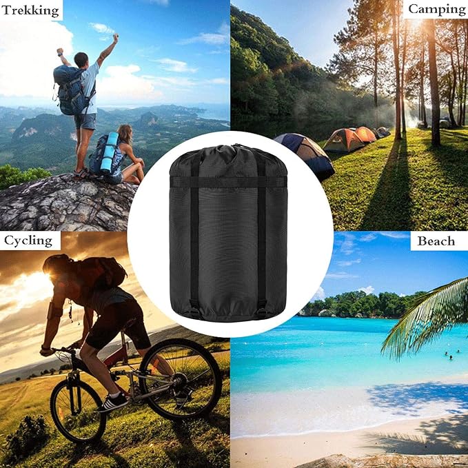 Compression Stuff Sack, 24L/36L/46L Sleeping Bags Storage Stuff Sack Organizer Waterproof Camping Hiking Backpacking Bag for Travel - Great Sleeping Bags Clothes Camping