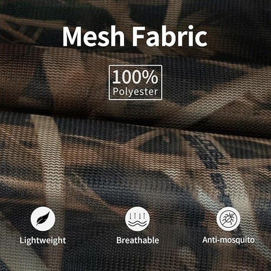 Mosquito Net Suit Camo Hunting Mesh Suit Bug Net Clothing with Hood for Outdoor Protection No-See-Ums Garden Camping