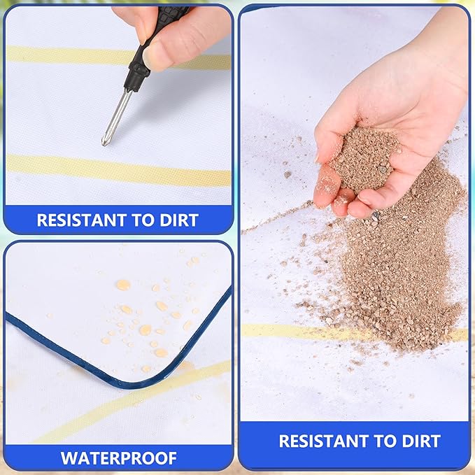 Picnic Blanket, Foldable Waterproof Sand Mat,80" x 80" Extra Large Picnic Blanket,Outdoor Mat Beach Blanket for Camping Hiking Travel Family Concerts