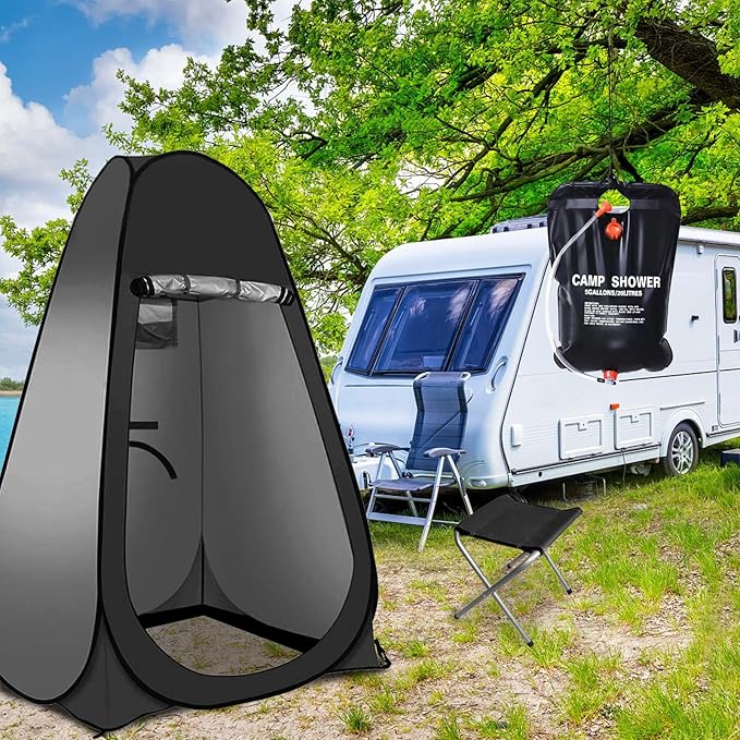 Pop Up Privacy Shower Tent Portable Outdoor Sun Shelter Camp Toilet Changing Dressing Room
